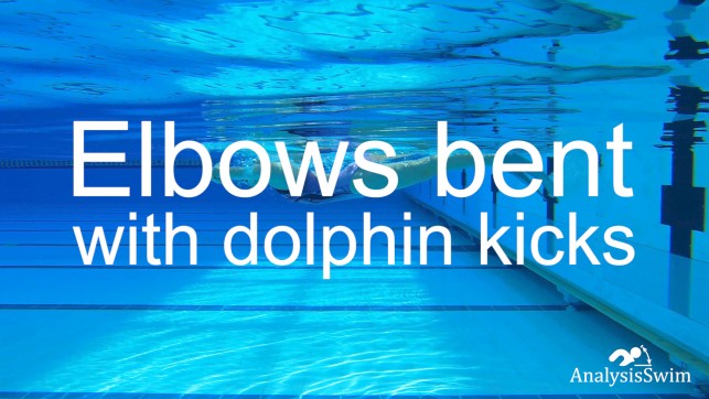 фото для Elbows bent with dolphin kicks